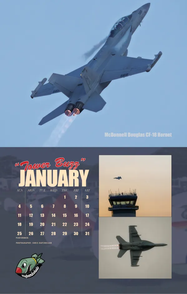 2025 My Bombshells Airshow Calendar