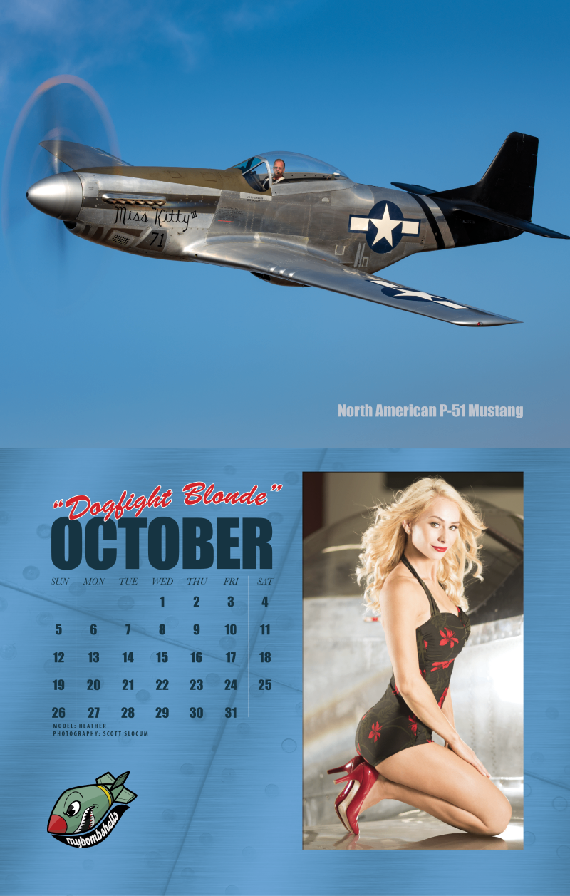 2025 My Bombshells Warbird Pin-Up Calendar