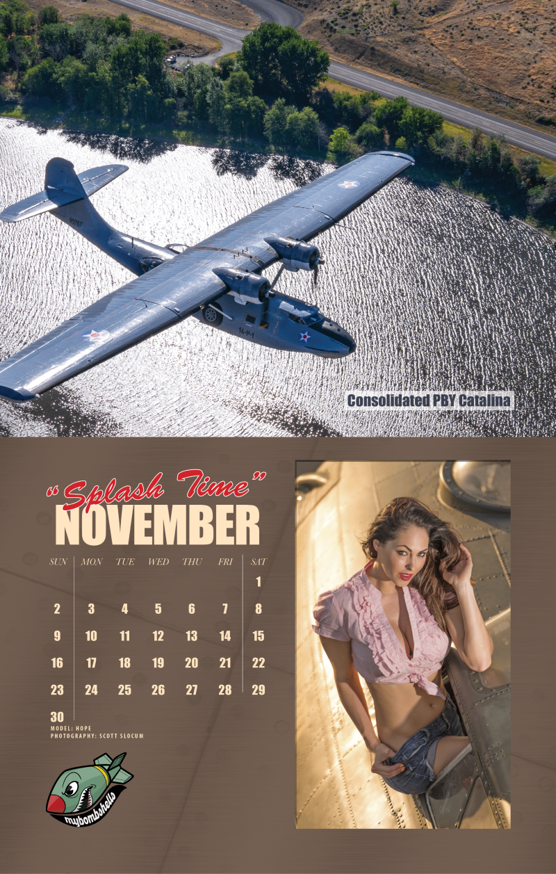 2025 My Bombshells Warbird Pin-Up Calendar
