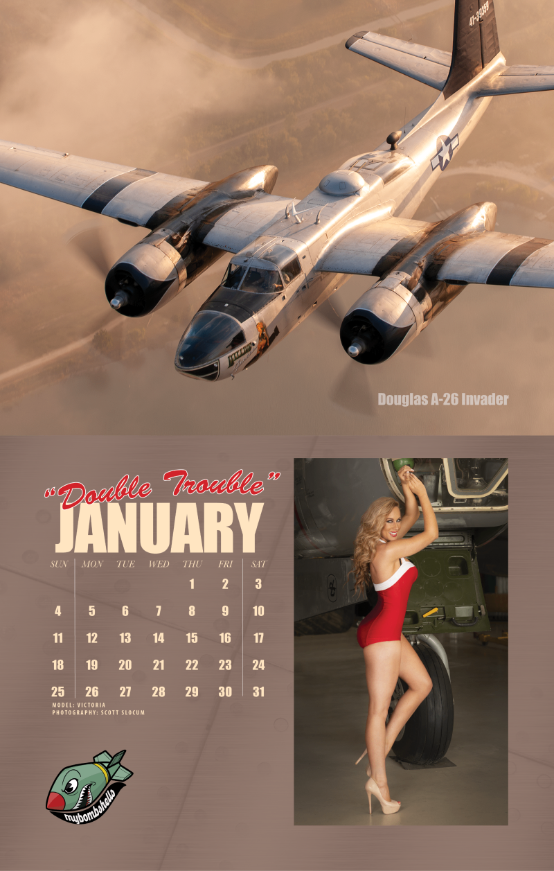 2025 My Bombshells Warbird Pin-Up Calendar