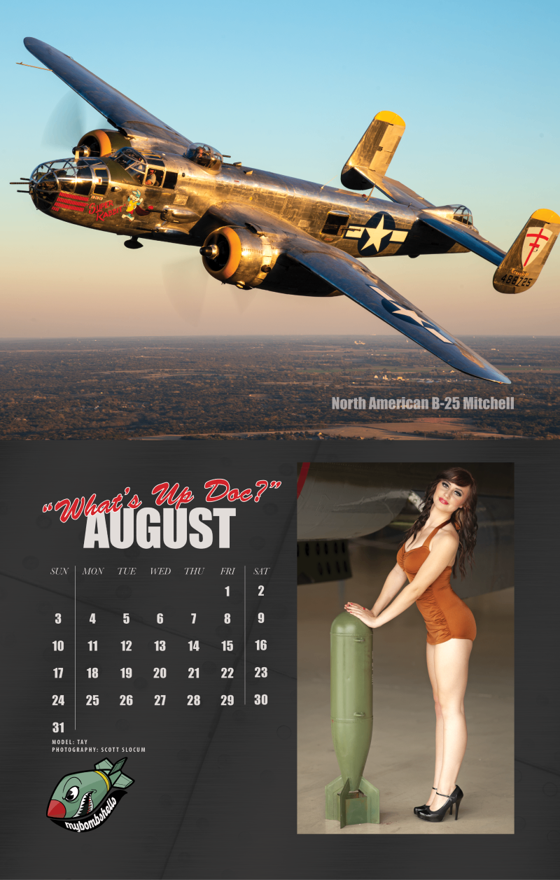 2025 My Bombshells Warbird Pin-Up Calendar