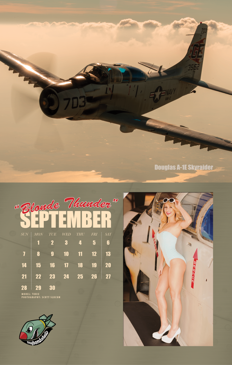 2025 My Bombshells Warbird Pin-Up Calendar