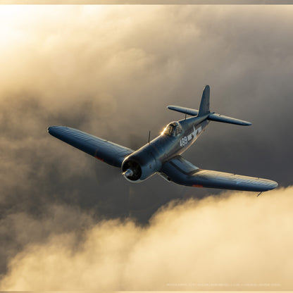 F4U Corsair in Clouds