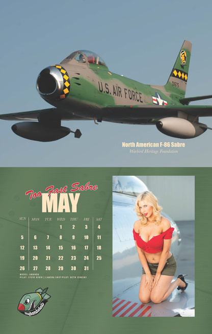 My Bombshells 2019 Warbirds Pin-Up Calendar May