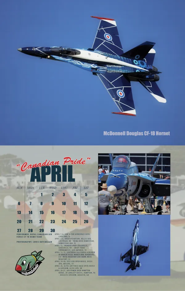 2025 My Bombshells Airshow Calendar MyBombshells