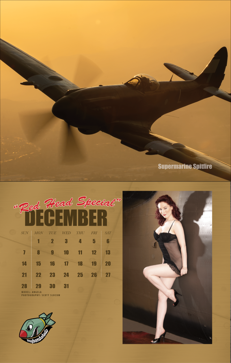 2025 My Bombshells Warbird Pin-Up Calendar (Pre-Order)