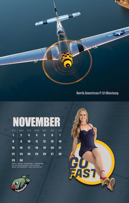 2026 My Bombshells Warbird Pin-Up Calendar