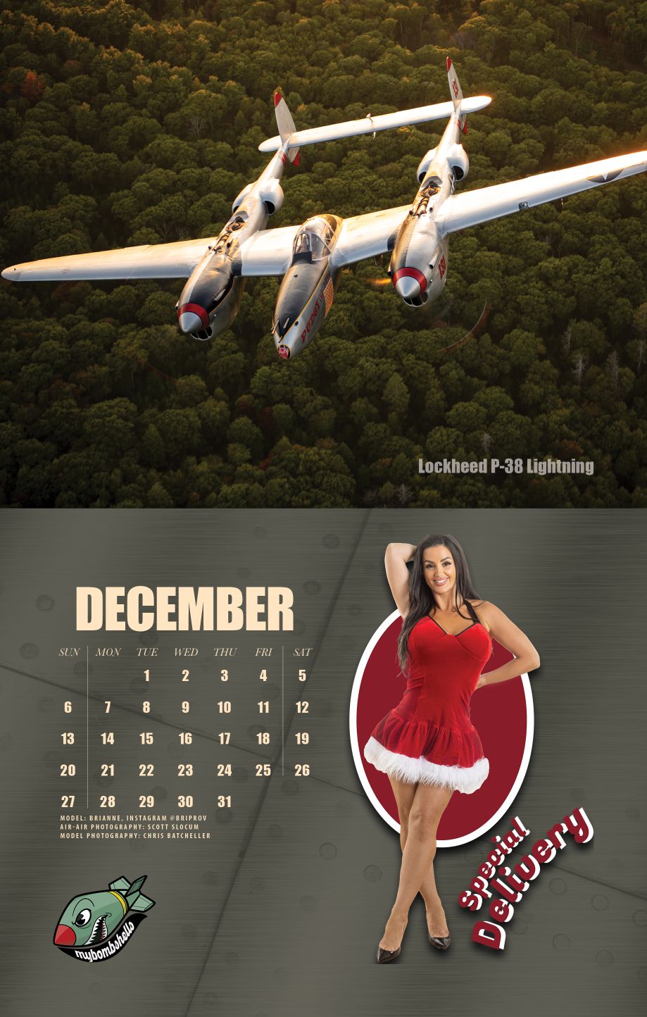 2026 My Bombshells Warbird Pin-Up Calendar