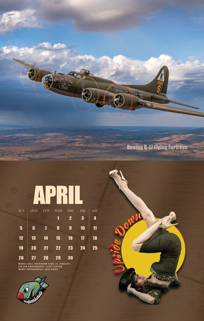 2026 My Bombshells Warbird Pin-Up Calendar
