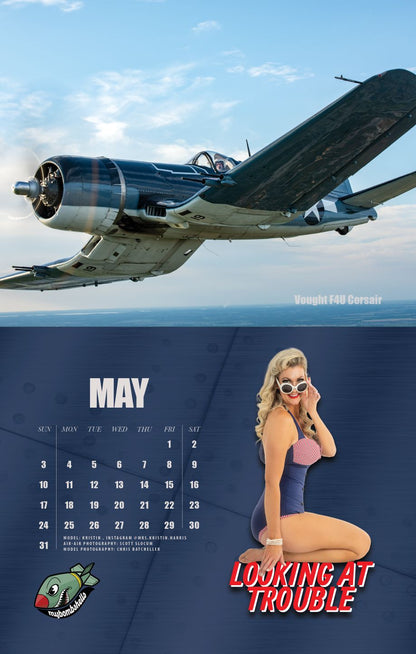 2026 My Bombshells Warbird Pin-Up Calendar