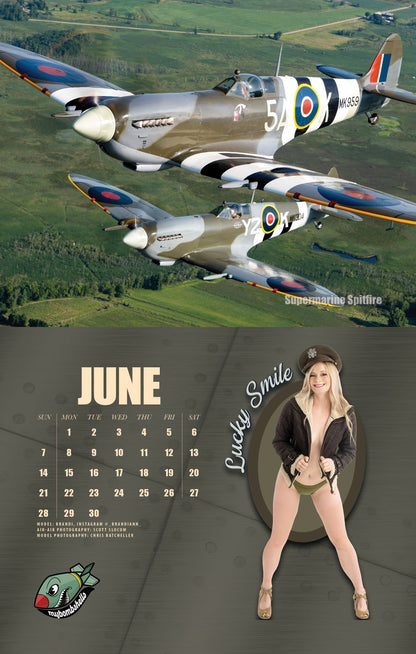 2026 My Bombshells Warbird Pin-Up Calendar
