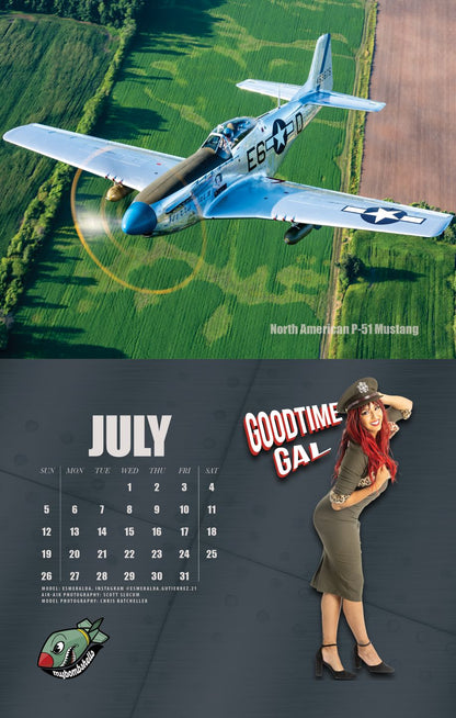 2026 My Bombshells Warbird Pin-Up Calendar