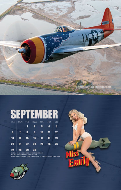 2026 My Bombshells Warbird Pin-Up Calendar