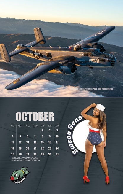 2026 My Bombshells Warbird Pin-Up Calendar