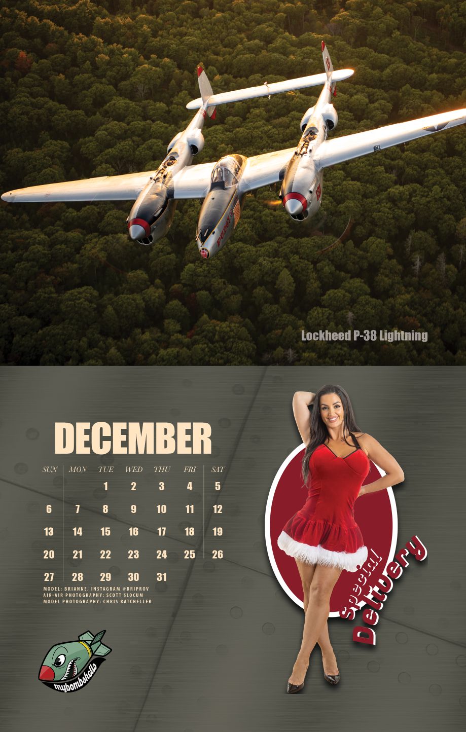 2026 My Bombshells Warbird Pin-Up Calendar
