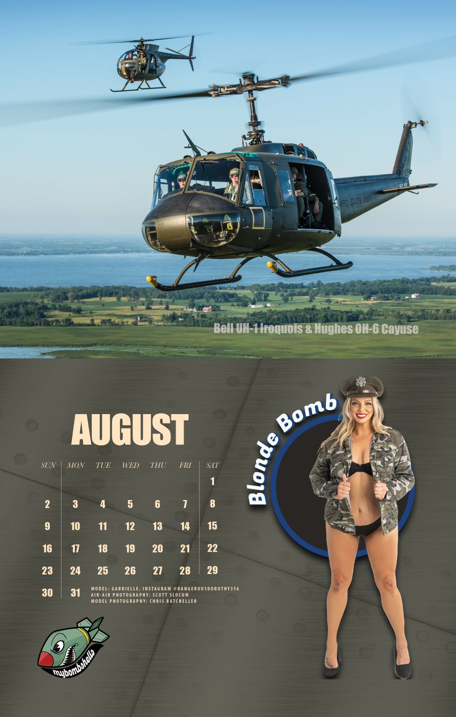 2026 My Bombshells Warbird Pin-Up Calendar