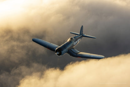 F4U Corsair in Clouds