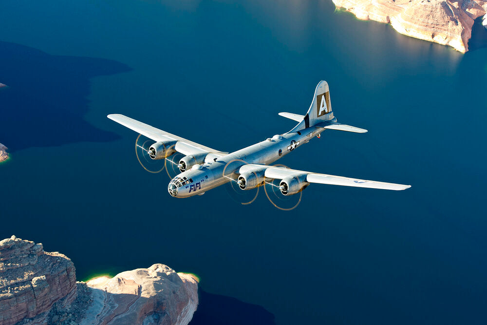 My Bombshells B-29 Superfortress over Water Aviation Fine Art Print